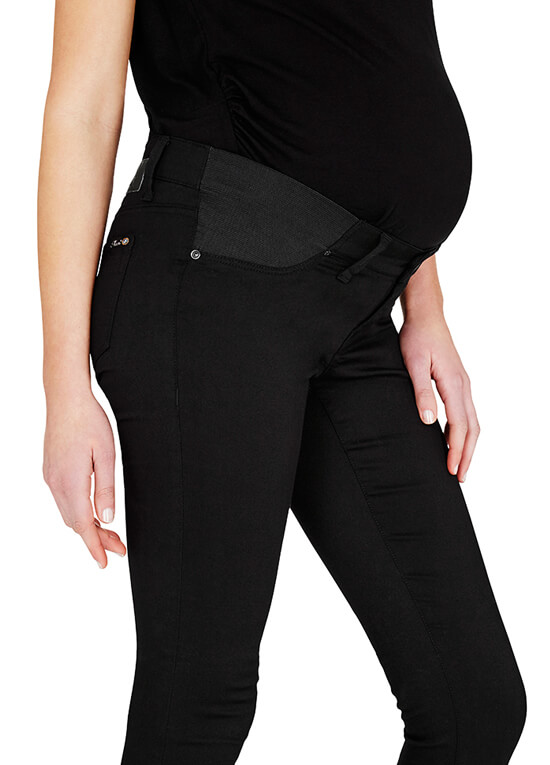 Reina Black Super Skinny Maternity Jeans by Mavi
