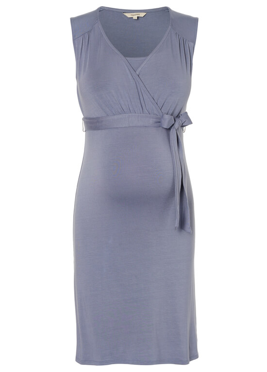 Lara Maternity Nursing Dress in Lavender Grey by Noppies