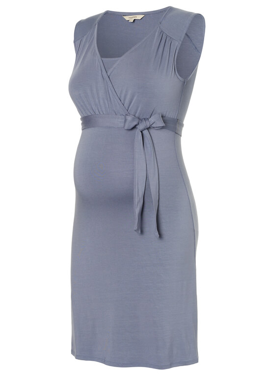 Lara Maternity Nursing Dress in Lavender Grey by Noppies