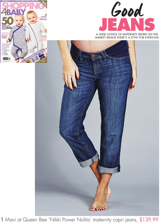 Nikki Power Nolita Maternity Capri Jeans by Mavi