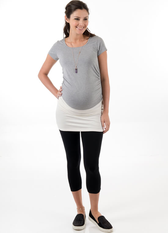 Maternity Belly Band in Creme by Trimester Clothing