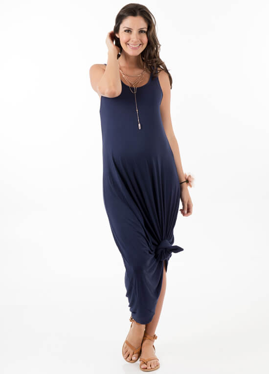 Heavenly Blue Maternity Maxi Dress by Trimester Clothing