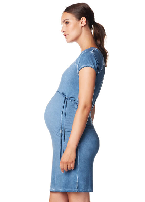 Luna Sporty Maternity Dress in Ice Blue by Noppies