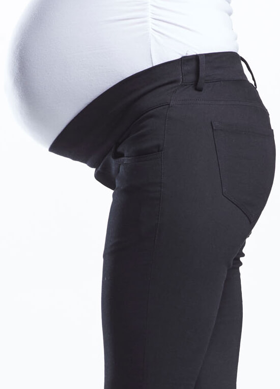 Maternity Denim Pants in Black by Soon Maternity