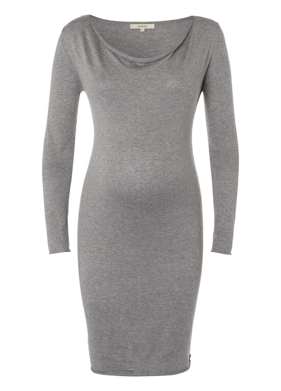 Freya Cashmere Blend Knit Maternity Dress in Grey by Noppies