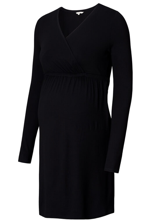 Jodi Maternity Nursing Dress in Black by Noppies