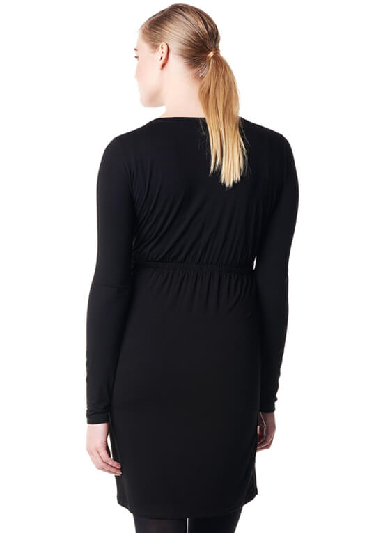 Jodi Maternity Nursing Dress in Black by Noppies