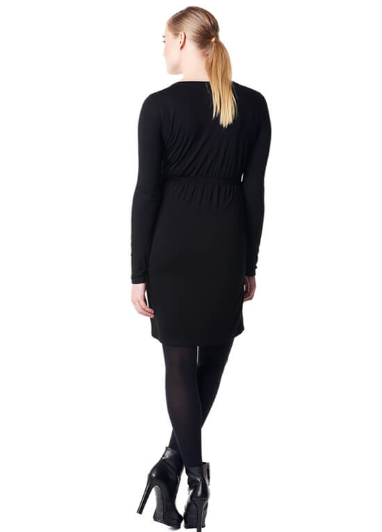 Jodi Maternity Nursing Dress in Black by Noppies