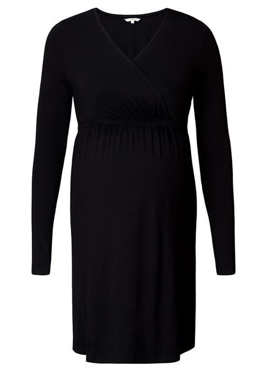 Jodi Maternity Nursing Dress in Black by Noppies