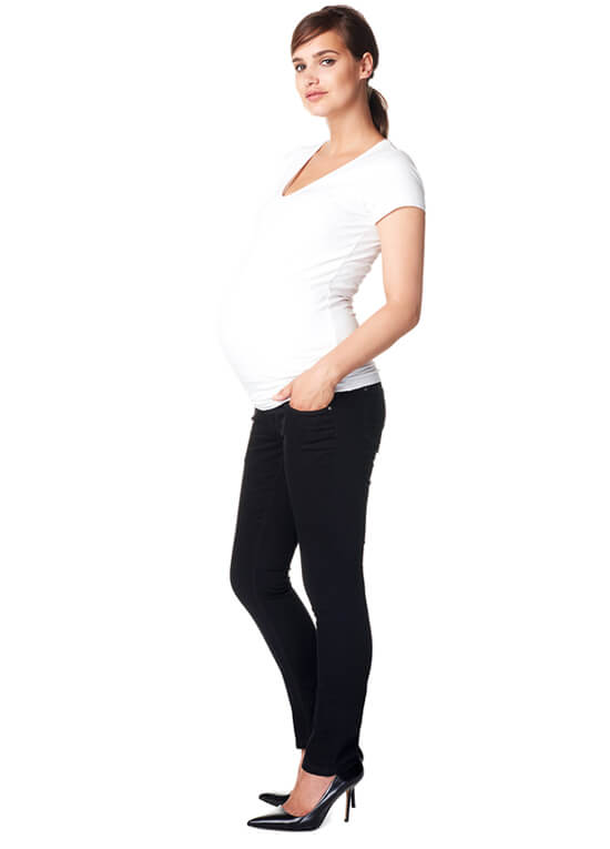 Leah Slim Fit Black Maternity Jeans by Noppies