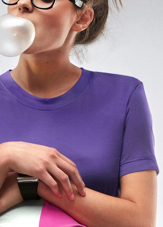 Purple Beach Ball Maternity Tshirt by Mamagama