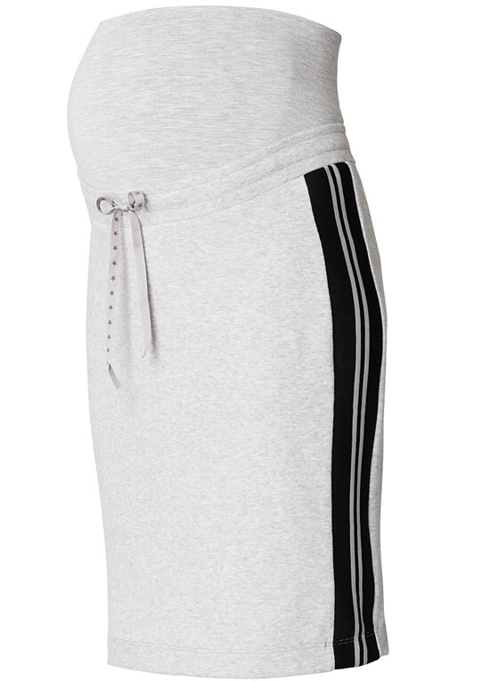 Supermom - Saar Side Stripe Maternity Skirt in Grey | Queen Bee