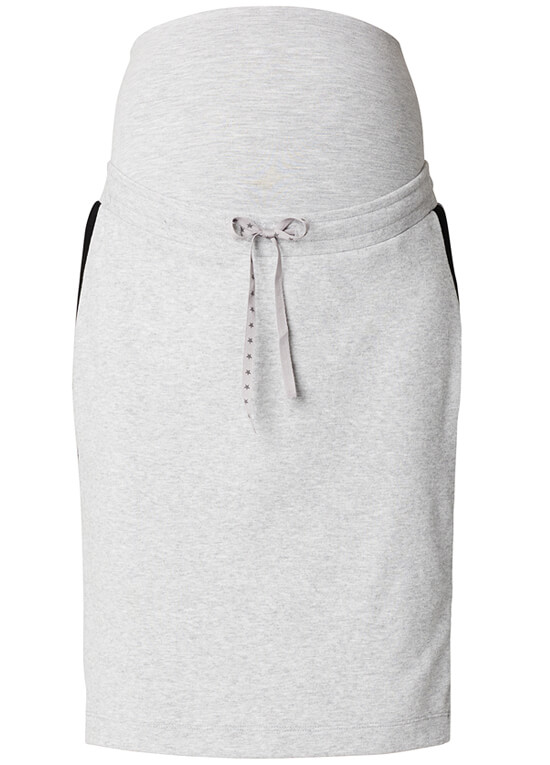 Supermom - Saar Side Stripe Maternity Skirt in Grey | Queen Bee