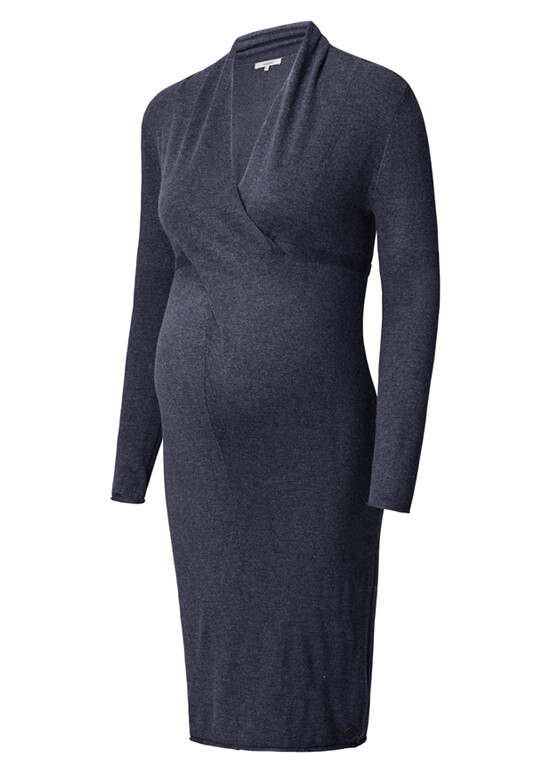 Zara Knit Maternity Dress in Dark Blue by Noppies
