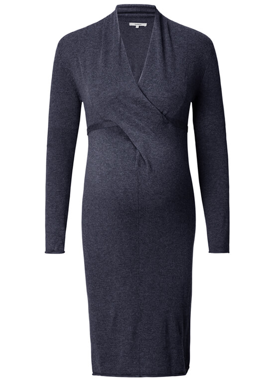 Zara Knit Maternity Dress in Dark Blue by Noppies