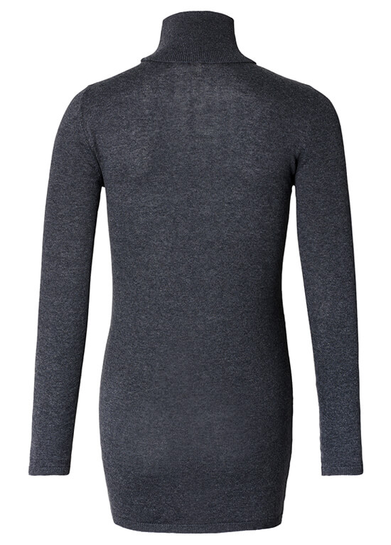 Roll Neck Maternity Jumper in Dark Grey by Esprit