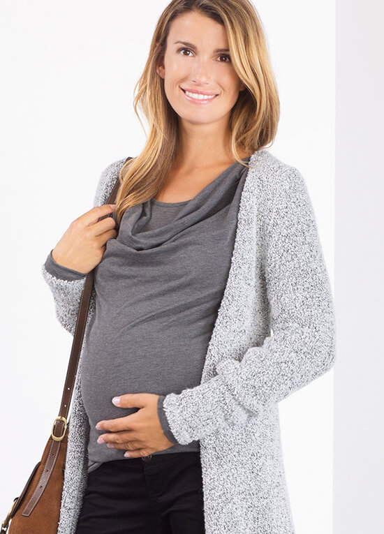 maternity cowl neck
