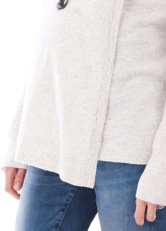 Rosetta Draped Maternity Nursing Jumper in Ivory by Seraphine