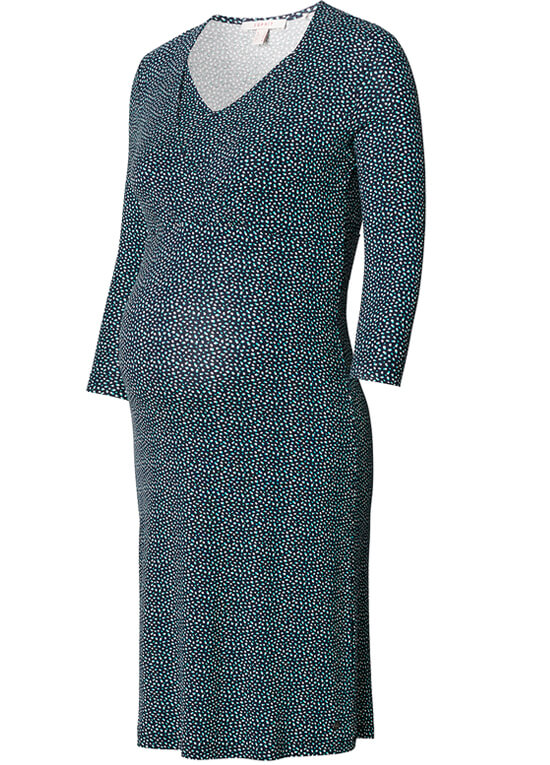 Jade Print Spotted Maternity Nursing Dress by Esprit