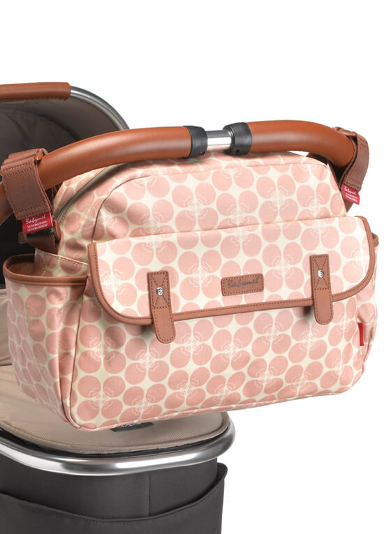 Molly Baby Nappy Bag in Pink Floral Dot by Babymel