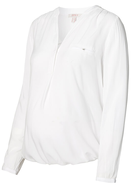 Flowing Viscose Maternity Blouse in Off White by Esprit