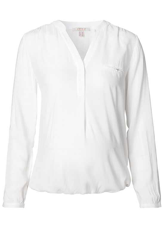 Flowing Viscose Maternity Blouse in Off White by Esprit