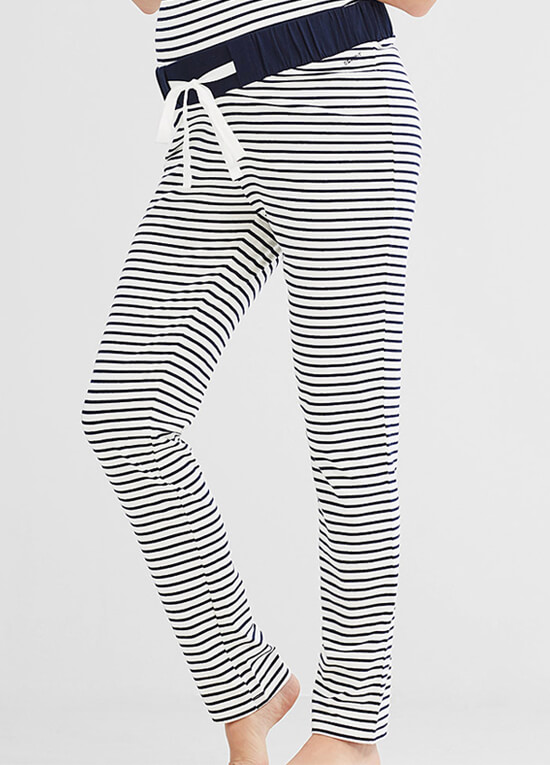 Blue Striped Maternity Lounge Pants by Esprit