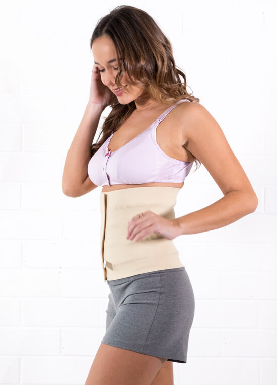 Postpartum Elastic Abdominal Binder Wrap in Nude