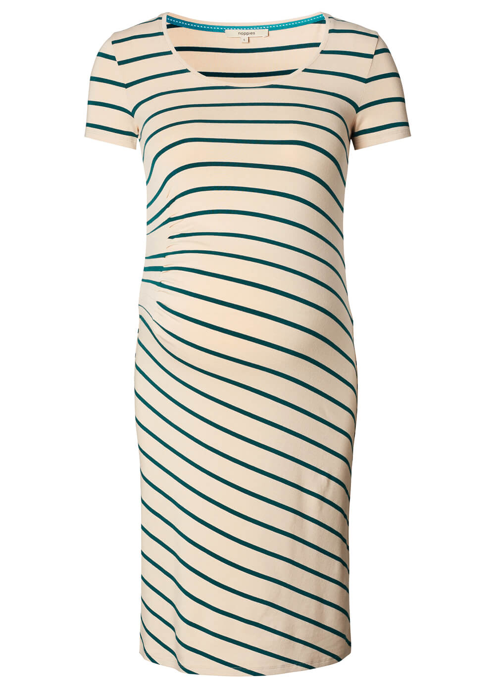 Lotus Maternity Dress in Green Stripes by Noppies