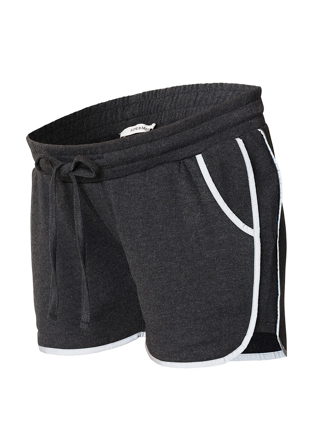 Side Stripe Maternity Sport Shorts by Supermom