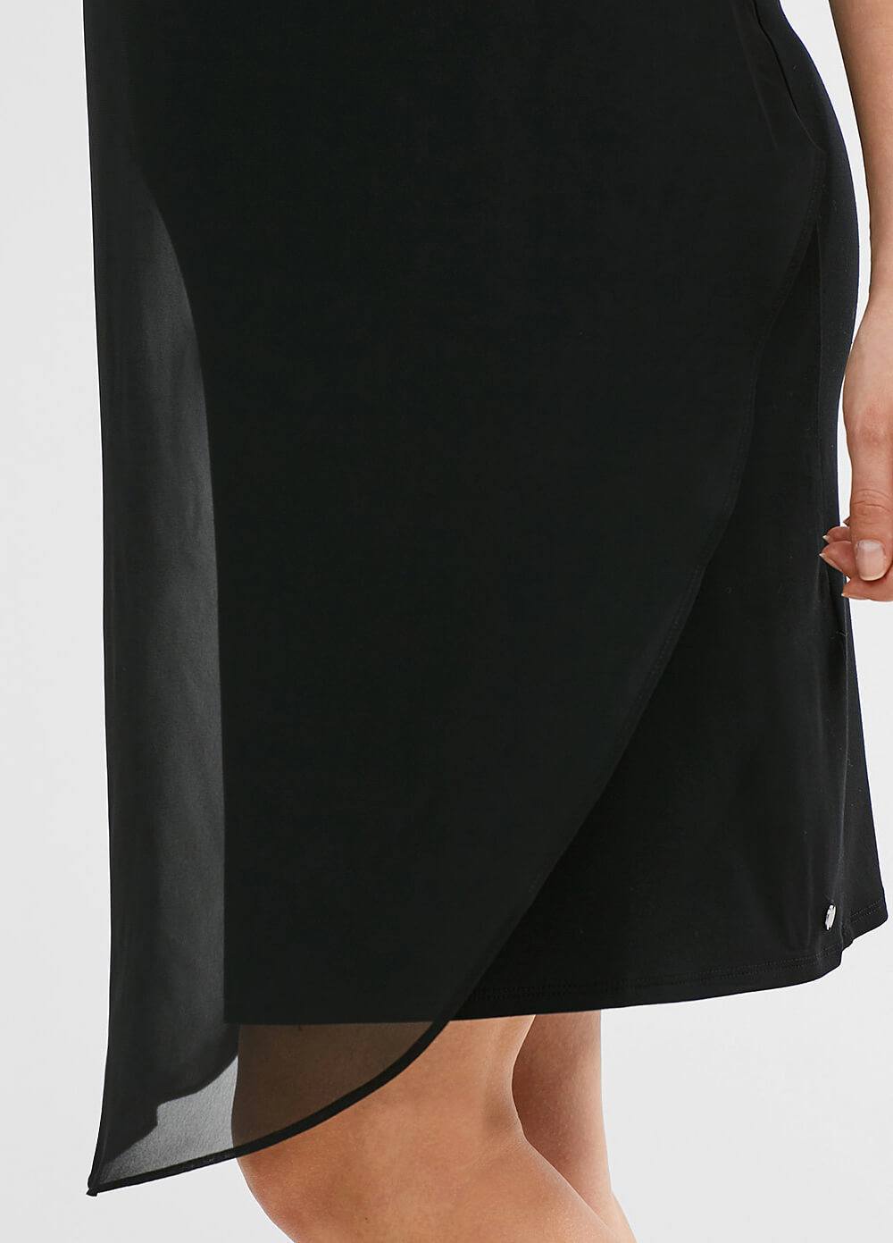 One-Shouldered Maternity Party Dress in Black by Esprit