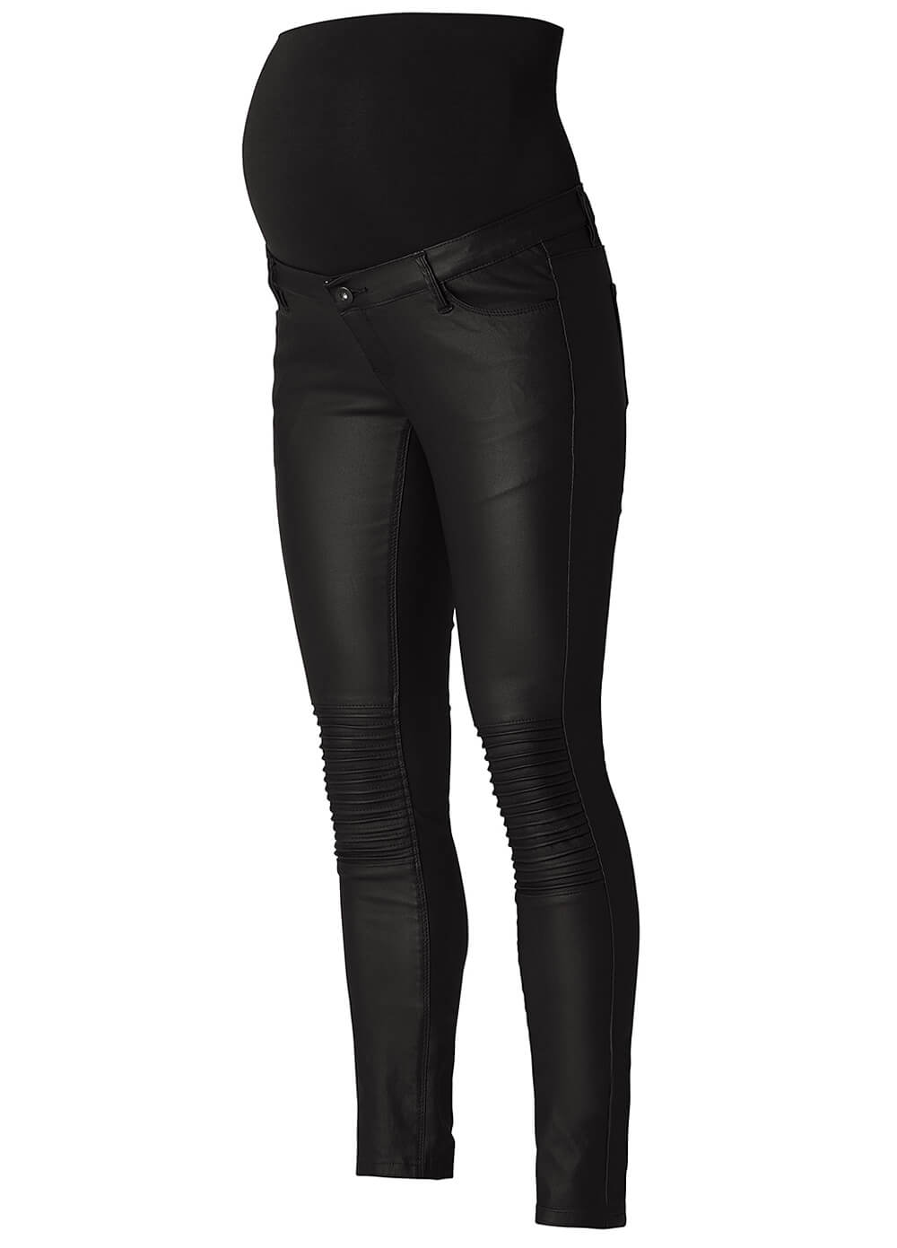 Jessie Coated Skinny Black Maternity Jeans by Noppies