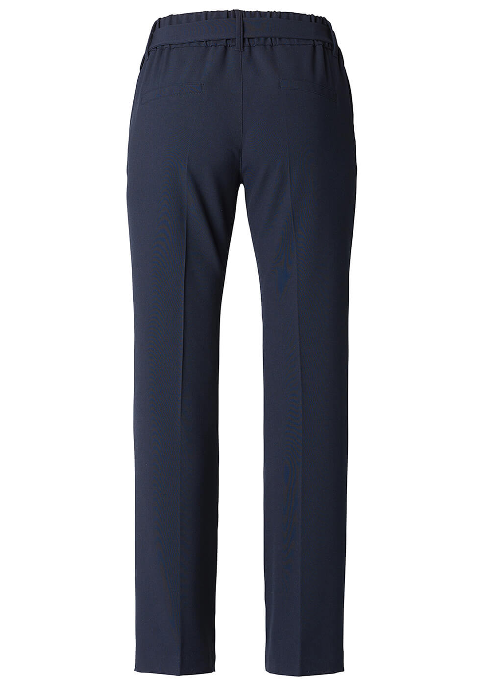 Belted Navy Straight Leg Maternity Trousers by Esprit