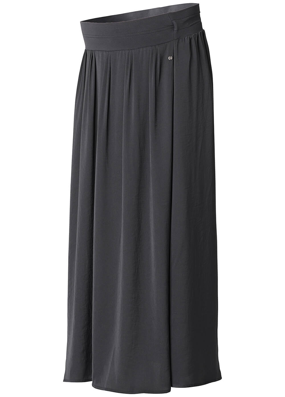 Fluid Side Split Maternity Maxi Skirt in Grey by Esprit