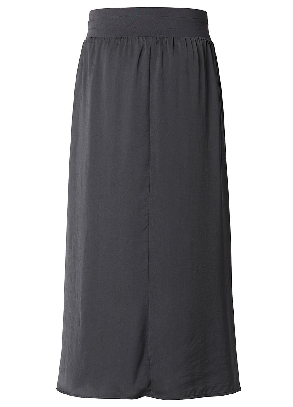 Fluid Side Split Maternity Maxi Skirt in Grey by Esprit