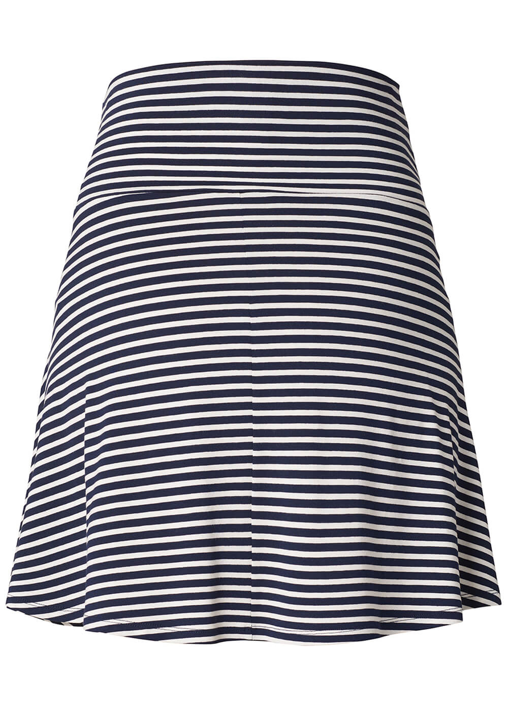 Swirling Navy Striped Jersey Maternity Skirt by Esprit