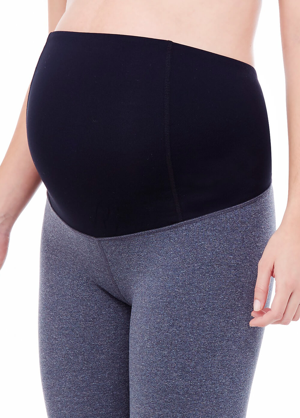 Active Maternity Capri w Crossover Panel by Ingrid & Isabel
