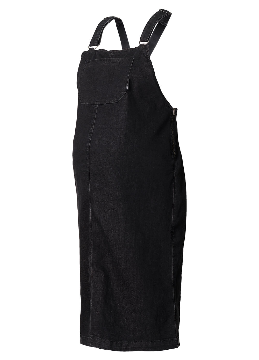maternity denim pinafore dress