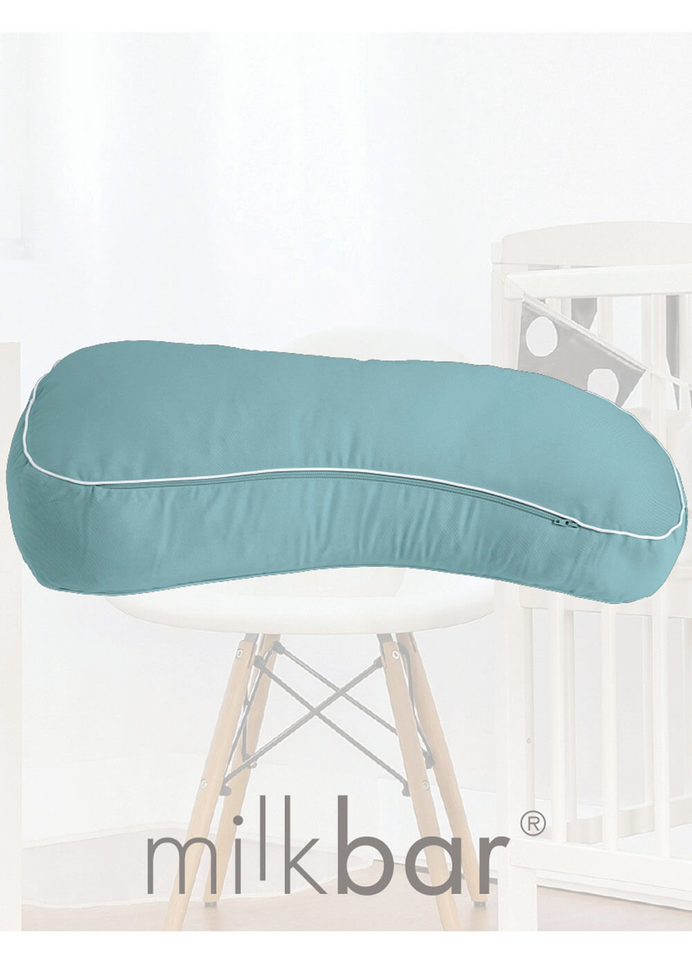 Milkbar Breastfeeding Nursing Pillow in Sage by Fertilemind