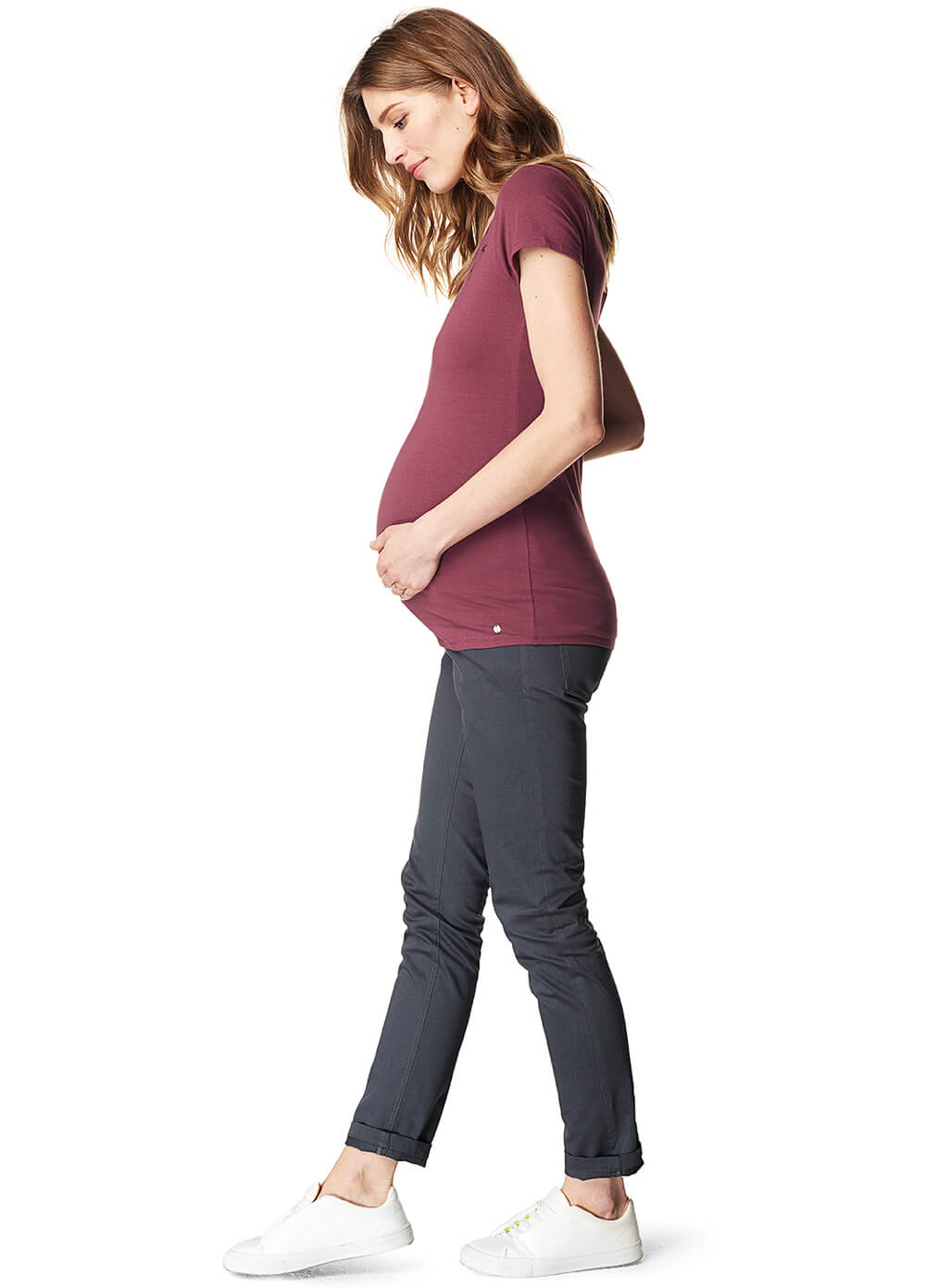 Slim Leg Maternity Chinos in Grey by Esprit