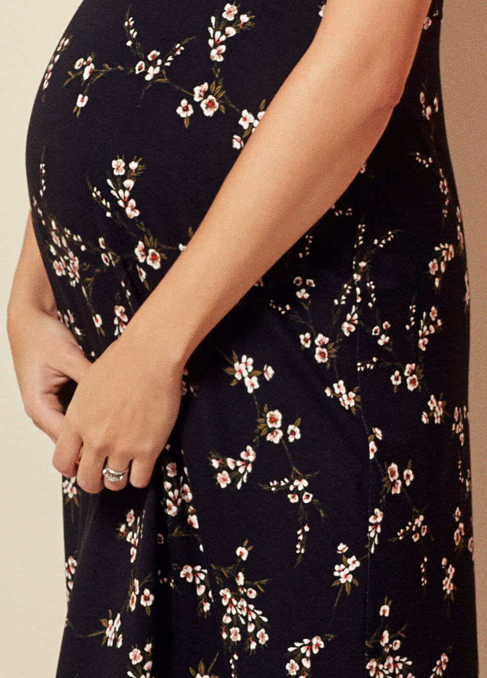 Alana Maternity Maxi Dress in Night Blossom by Tiffany Rose