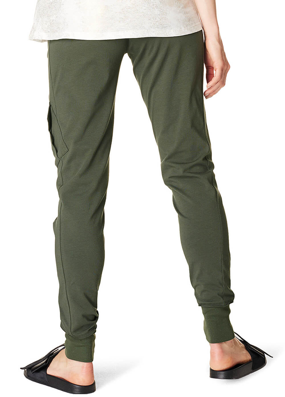Maternity Cargo Joggers in Army by Supermom