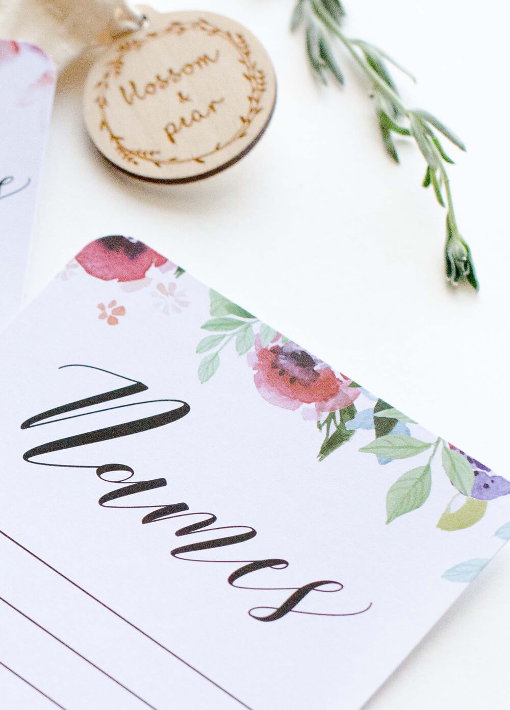 Pregnancy Milestone Cards in Vogue Floral by Blossom & Pear