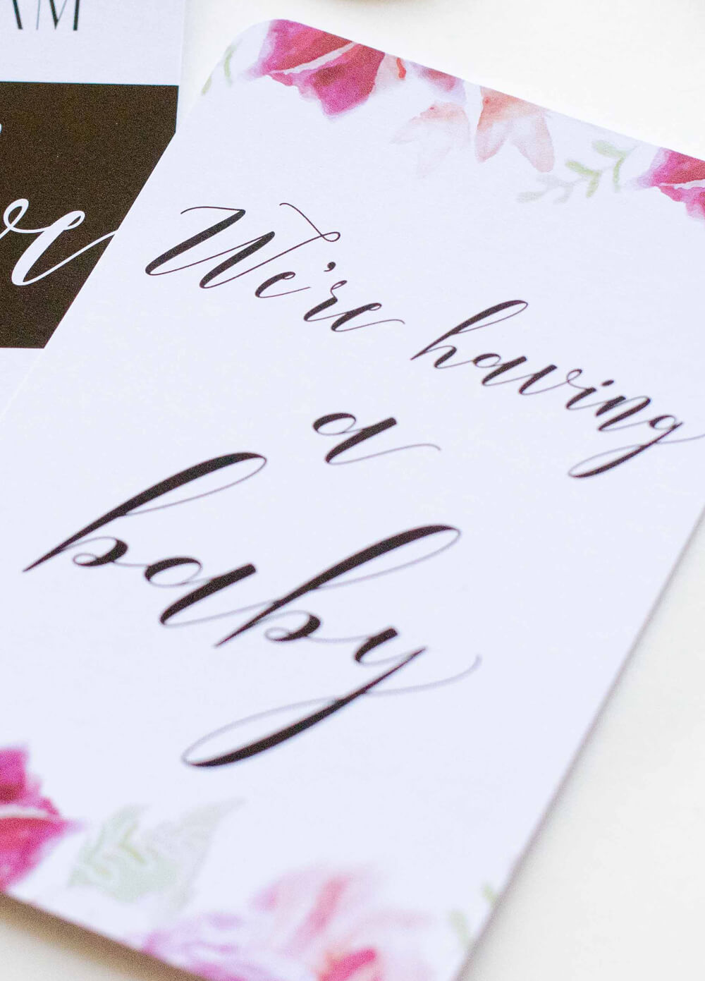 Pregnancy Milestone Cards in Vogue Floral by Blossom & Pear