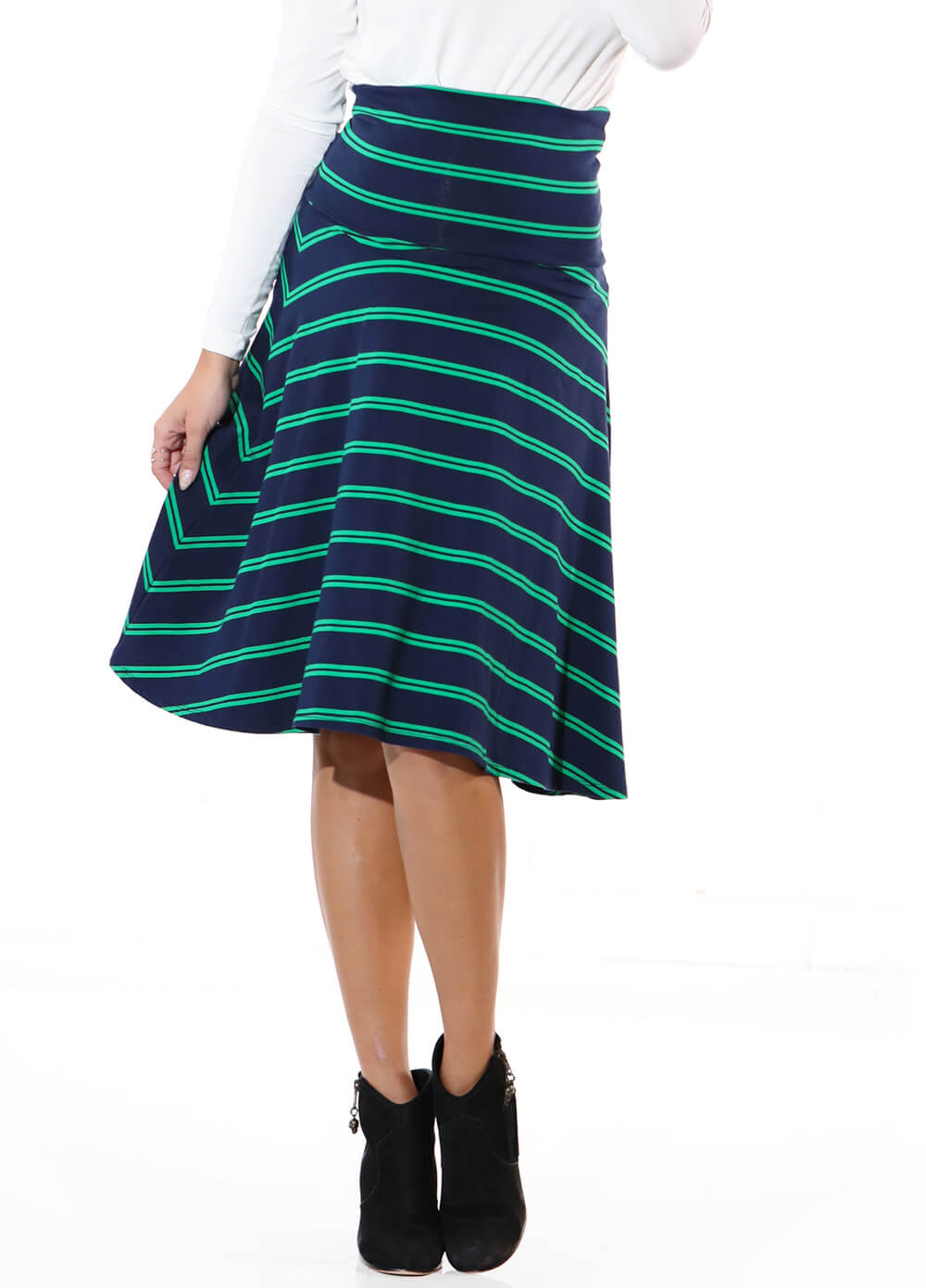 Andy Striped Obsession Maternity Skirt by Trimester