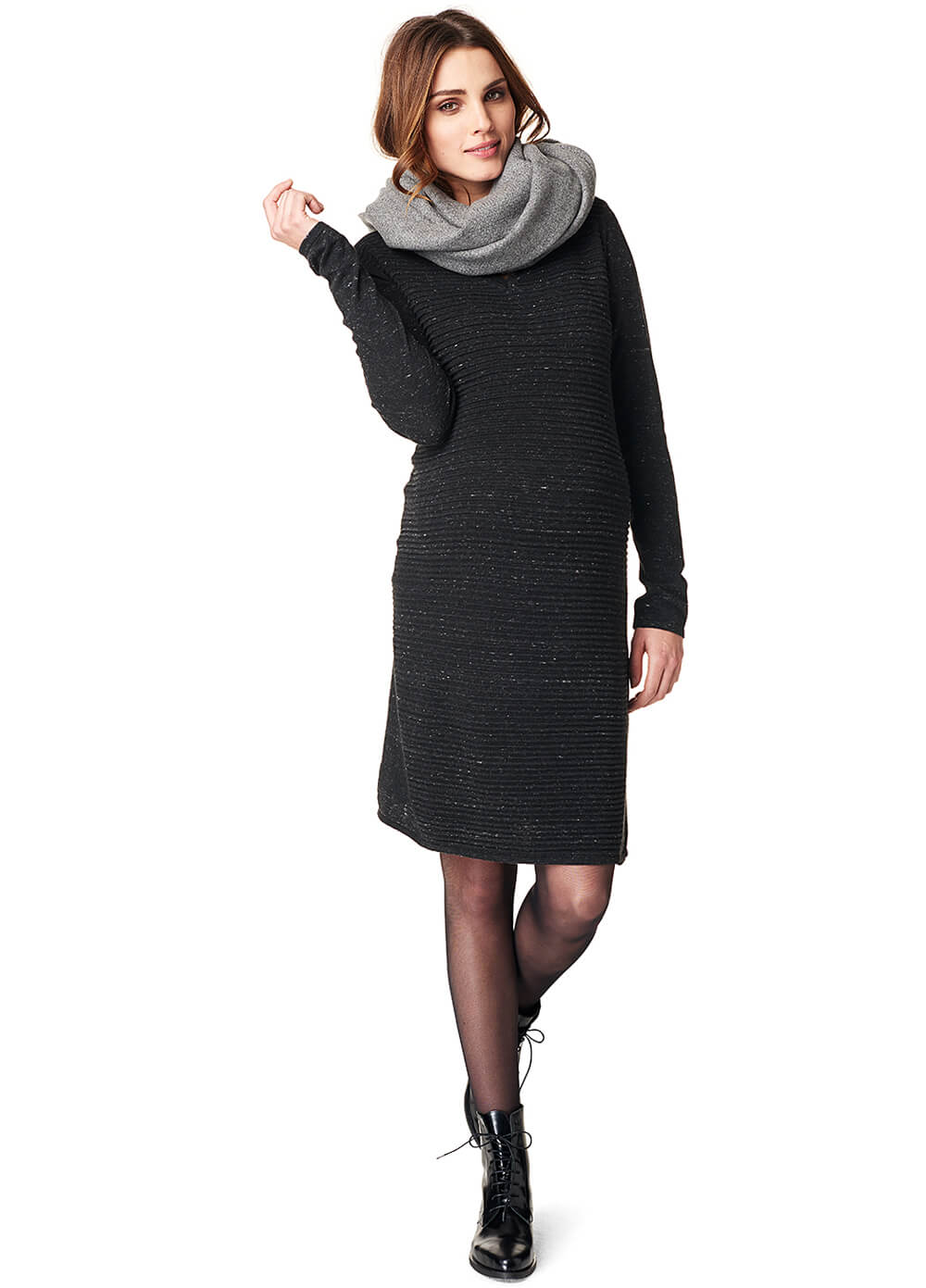 Helen Ribbed Knit Maternity Dress by Noppies