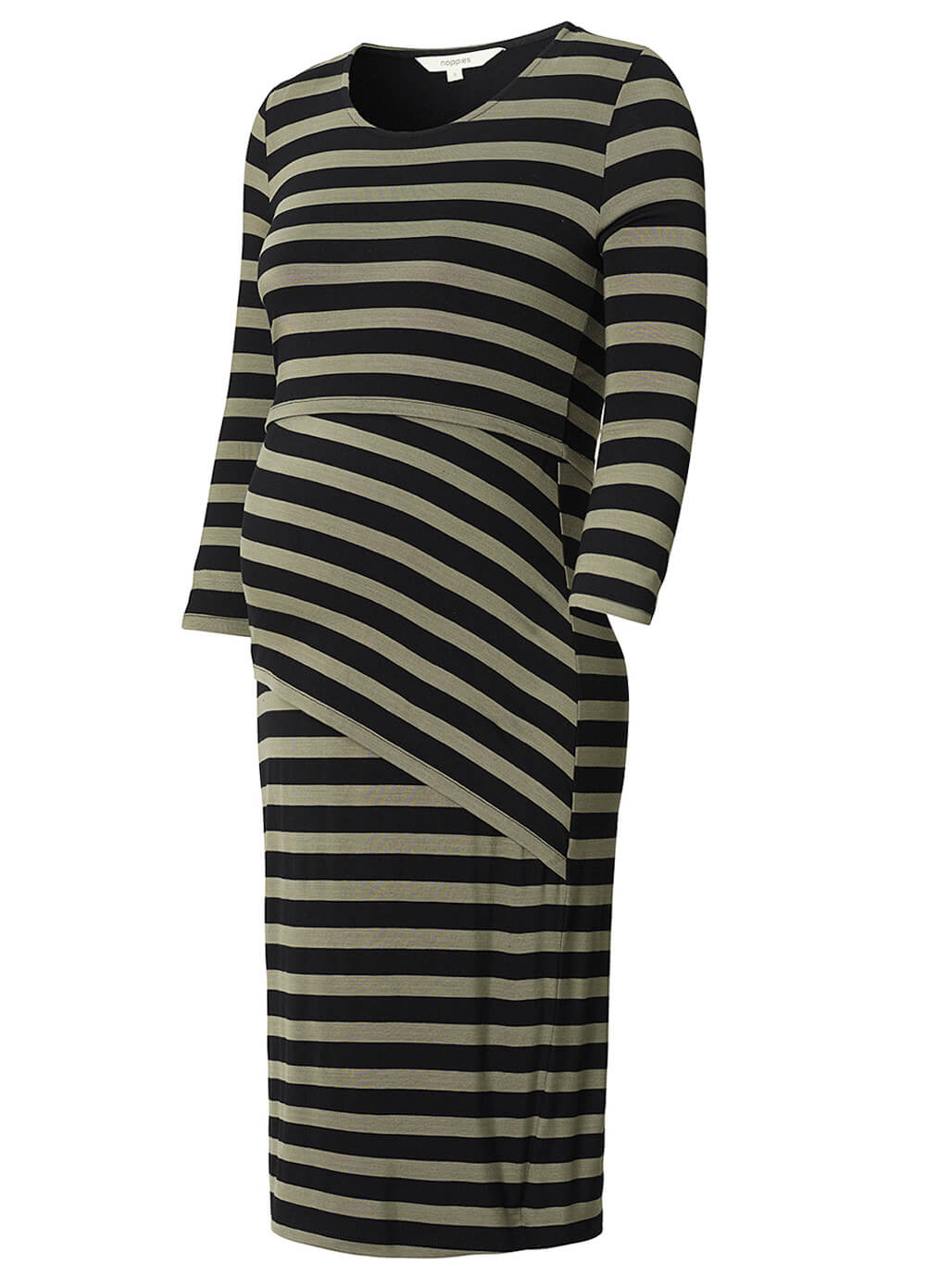 Heidi Maternity Nursing Dress in Army Stripes by Noppies