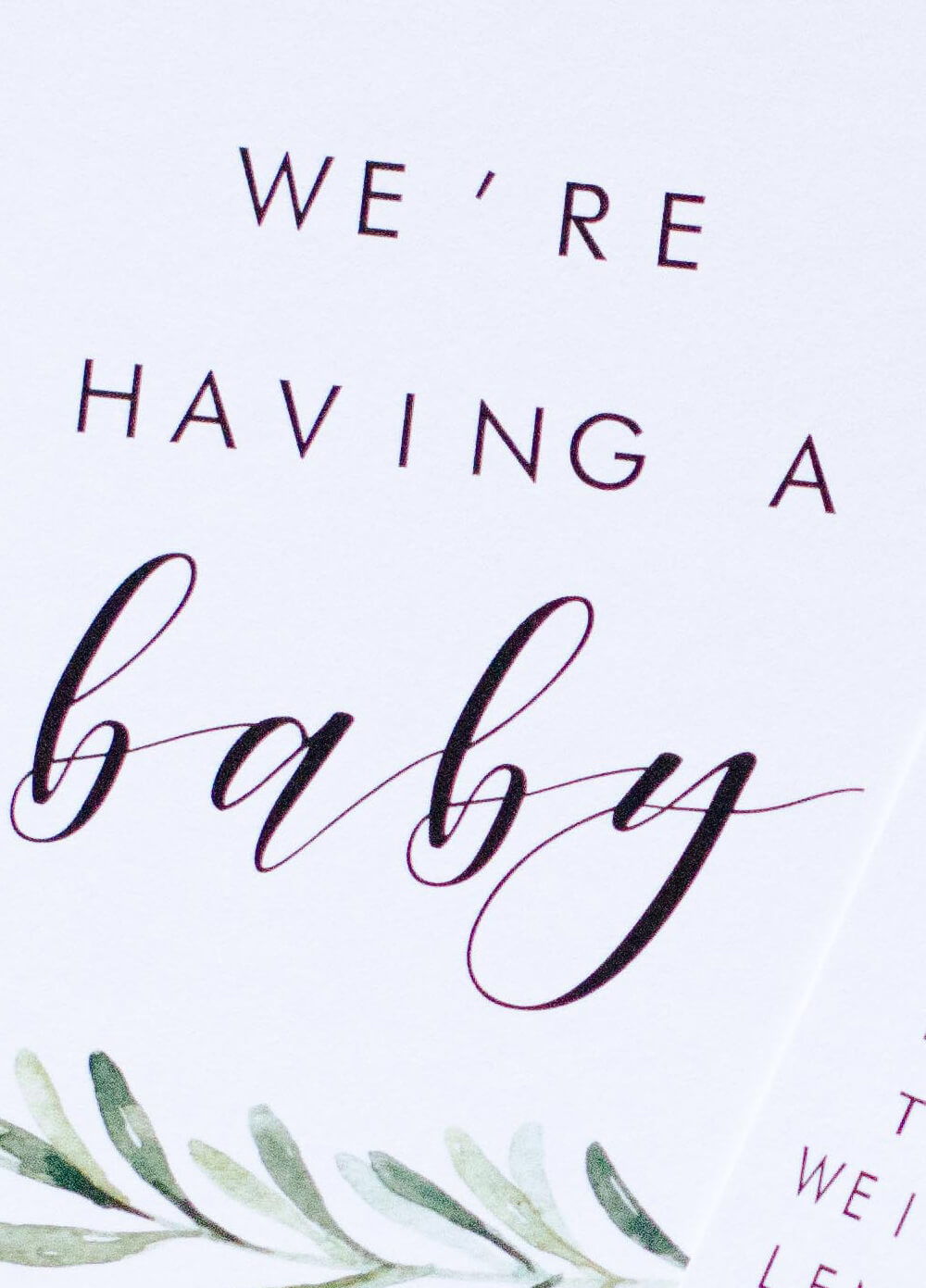 Pregnancy Milestone Cards in Lush by Blossom & Pear