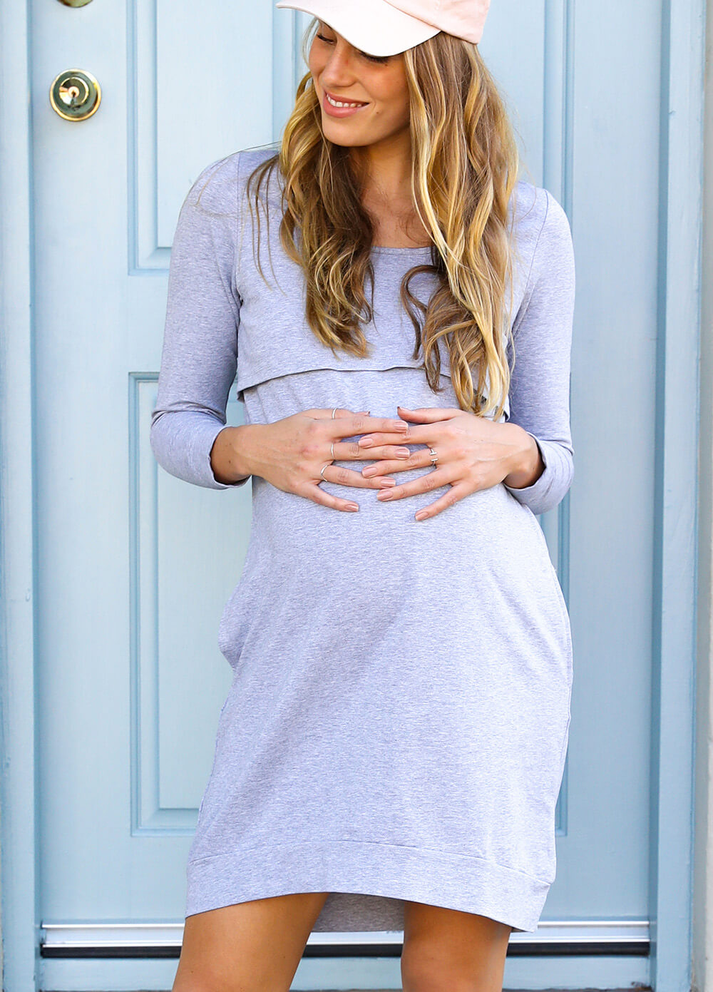 The Mama Journey Dress in Grey by Trimester