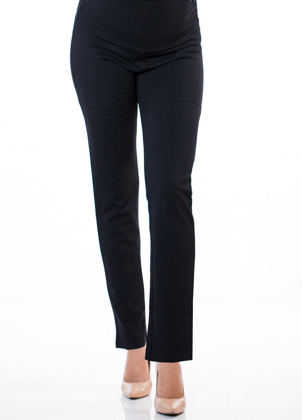 Floressa - Liana Straight Leg Black Maternity Pants | Queen Bee